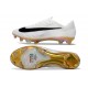 Zapatillas Nike Mercurial Vapor XVII Elite FG Blanco Negro Dorado