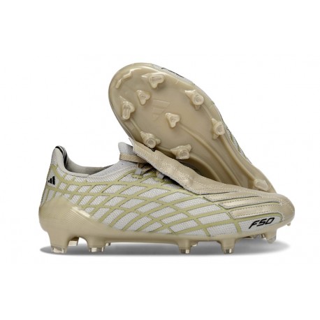 Zapatos de Futbol adidas F50 Spider Elite FG Dorado Gris