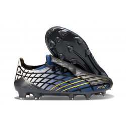 Zapatos de Futbol adidas F50 Spider Elite FG Negro Dorada Azul