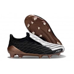 Zapatos de Futbol adidas F50 Spider Elite FG Blanco Negro Dorado