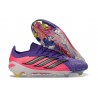 Botas de Fútbol Adidas Predator Elite Low FG Violeta Rosa Negro