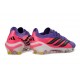 Botas de Fútbol Adidas Predator Elite Low FG Violeta Rosa Negro