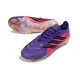 Botas de Fútbol Adidas Predator Elite Low FG Violeta Rosa Negro
