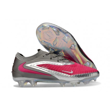 Bota de Futbol Nike Phantom 6 Elite Low FG Rosa / Plata / Gris