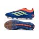 adidas Predator 26 Sin Cordones Elite FG Azul Naranja Amarillo