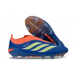 adidas Predator 26 Sin Cordones Elite FG Azul Naranja Amarillo