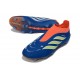 adidas Predator 26 Sin Cordones Elite FG Azul Naranja Amarillo