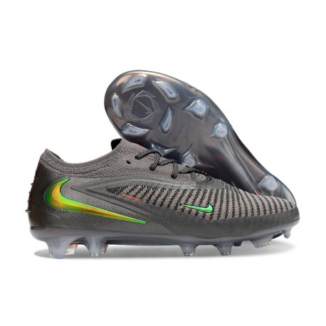 Bota de Futbol Nike Phantom 6 Elite Low FG Gris Verde