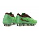 Bota de Futbol Nike Phantom 6 Elite Low FG Verde Dorada