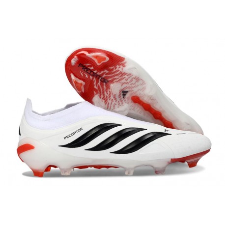 Bota de Futbol Nike Phantom 6 Elite Low FG Blanco Negro Rojo
