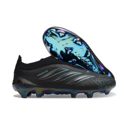 adidas Predator 26 Sin Cordones Elite FG Negro Azul
