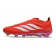 adidas Predator 26 Sin Cordones Elite FG Rojo Blanco
