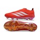 adidas Predator 26 Sin Cordones Elite FG Rojo Blanco