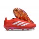 adidas Predator 26 Sin Cordones Elite FG Rojo Blanco