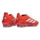 adidas Predator 26 Sin Cordones Elite FG Rojo Blanco
