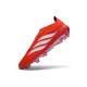 adidas Predator 26 Sin Cordones Elite FG Rojo Blanco
