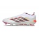adidas Predator 26 Sin Cordones Elite FG Blanco Rojo Negro