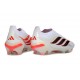 adidas Predator 26 Sin Cordones Elite FG Blanco Rojo Negro