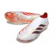 adidas Predator 26 Sin Cordones Elite FG Blanco Rojo Negro