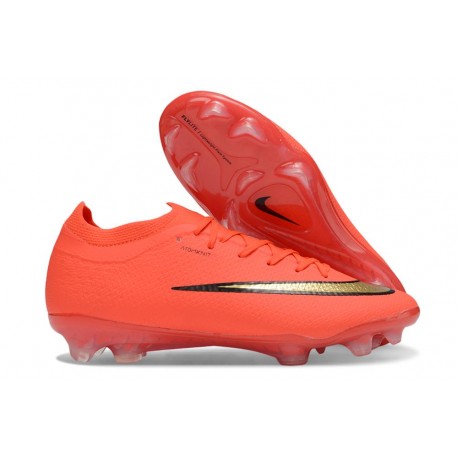 Bota de Futbol Nike Mercurial Vapor 17 Elite FG Rojo Dorada