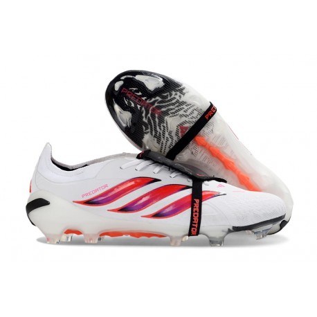 Bota de Futbol Adidas Predator Elite 26 FT FG Blanco Rojo Negro