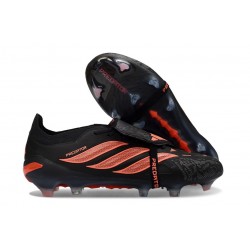 Zapatos de Fútbol Adidas Predator Elite Tongue FG Negro Naranja