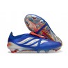 Zapatos de Fútbol Adidas Predator Elite Tongue FG Azul Argento Rojo