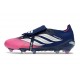 Zapatos de Fútbol Adidas Predator Elite Tongue FG Azul Rosa Plateada