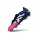 Zapatos de Fútbol Adidas Predator Elite Tongue FG Azul Rosa Plateada
