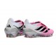 Zapatos de Fútbol Adidas Predator Elite Tongue FG Rosa Blanco Negro