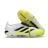 Zapatos de Fútbol Adidas Predator Elite Tongue FG Blanco Negro Amarillo