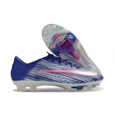 Bota de Futbol Nike Air Zoom Mercurial Vapor 17 Elite FG Azul Plateada