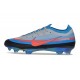 Zapatos de Fútbol Nike Mercurial Vapor 17 Elite FG Cian Gris Rojo