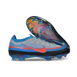 Zapatos de Fútbol Nike Mercurial Vapor 17 Elite FG Cian Gris Rojo