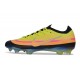 Zapatos de Fútbol Nike Mercurial Vapor 17 Elite FG Amarillo Naranja Rosa