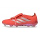 Bota de Futbol Adidas Predator 26 Elite FT FG Rojo Plateada