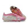 Bota de Futbol Adidas Predator 26 Elite FT FG Rosa Blanco Plateado