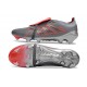 Bota de Futbol Adidas Predator 26 Elite FT FG Gris Rojo