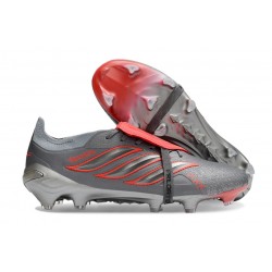 Bota de Futbol Adidas Predator 26 Elite FT FG Gris Rojo