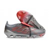 Bota de Futbol Adidas Predator 26 Elite FT FG Gris Rojo