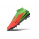 Zapatos de Fútbol Nike Phantom 6 Elite High FG Hot Punch Negro Verde Strike