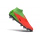 Zapatos de Fútbol Nike Phantom 6 Elite High FG Hot Punch Negro Verde Strike
