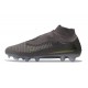 Zapatos de Fútbol Nike Phantom 6 Elite High FG Gris Negro