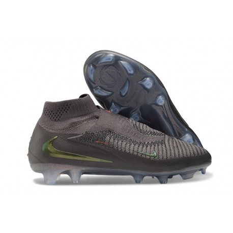 Zapatos de Fútbol Nike Phantom 6 Elite High FG Gris Negro
