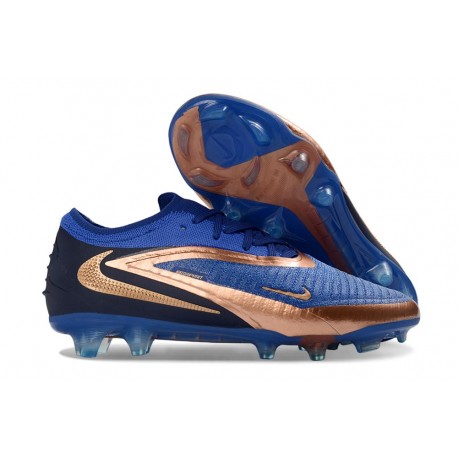 Botas y Zapatillas de Fútbol Nike Phantom 6 Elite FG Azul oscuro Bronce