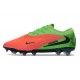 Botas Nike Phantom 6 Elite FG Hot Punch Negro Verde Strike