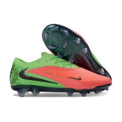 Botas Nike Phantom 6 Elite FG Hot Punch Negro Verde Strike