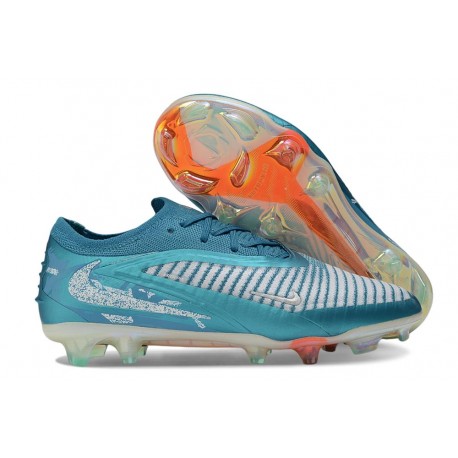 Botas y Zapatillas de Fútbol Nike Phantom 6 Elite FG Azul turquesa Blanco