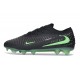 Botas y Zapatillas de Fútbol Nike Phantom 6 Elite FG Negro Verde Espejismo