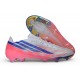 Zapatos de Fútbo adidas F50 Hyperfast Evo FG Ftwr Blanco Morado Solar Turbo